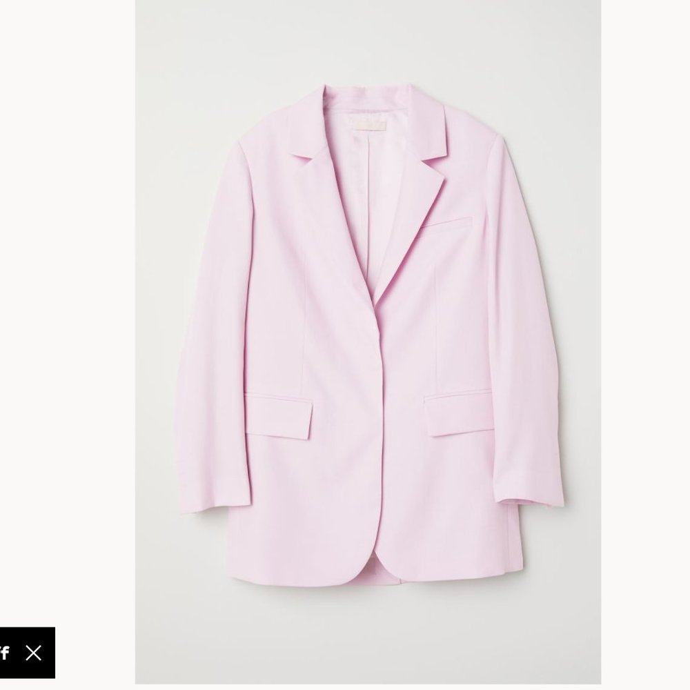 H&M Pink Oversized Blazer